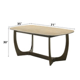 Davita Ceramic Top/Walnut Dining Table - Ornate Home