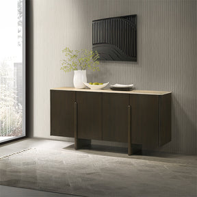 Davita Ceramic Top/Walnut Server - Ornate Home
