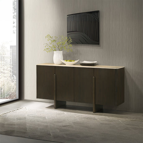 Davita Ceramic Top/Walnut Server - Ornate Home