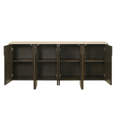 Davita Ceramic Top/Walnut Server - Ornate Home