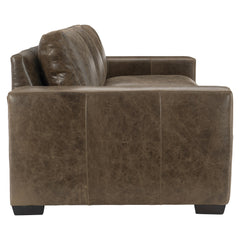 Dawkins Brown Leather Sofa - Ornate Home