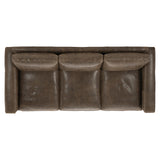 Dawkins Brown Leather Sofa - Ornate Home