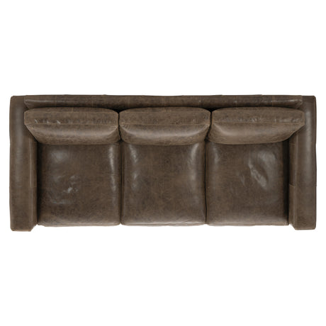 Dawkins Brown Leather Sofa - Ornate Home