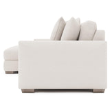 Dawkins White/Cream Fabric  3-Piece Sectional with Left-Arm Chaise - Ornate Home