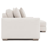 Dawkins White/Cream Fabric 3-Piece Sectional with Right-Arm Chaise - Ornate Home