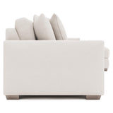 Dawkins White/Cream Fabric 4-Seat Sectional with Right-Arm Chaise - Ornate Home