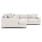 Dawkins White/Cream Fabric Sectional - Ornate Home