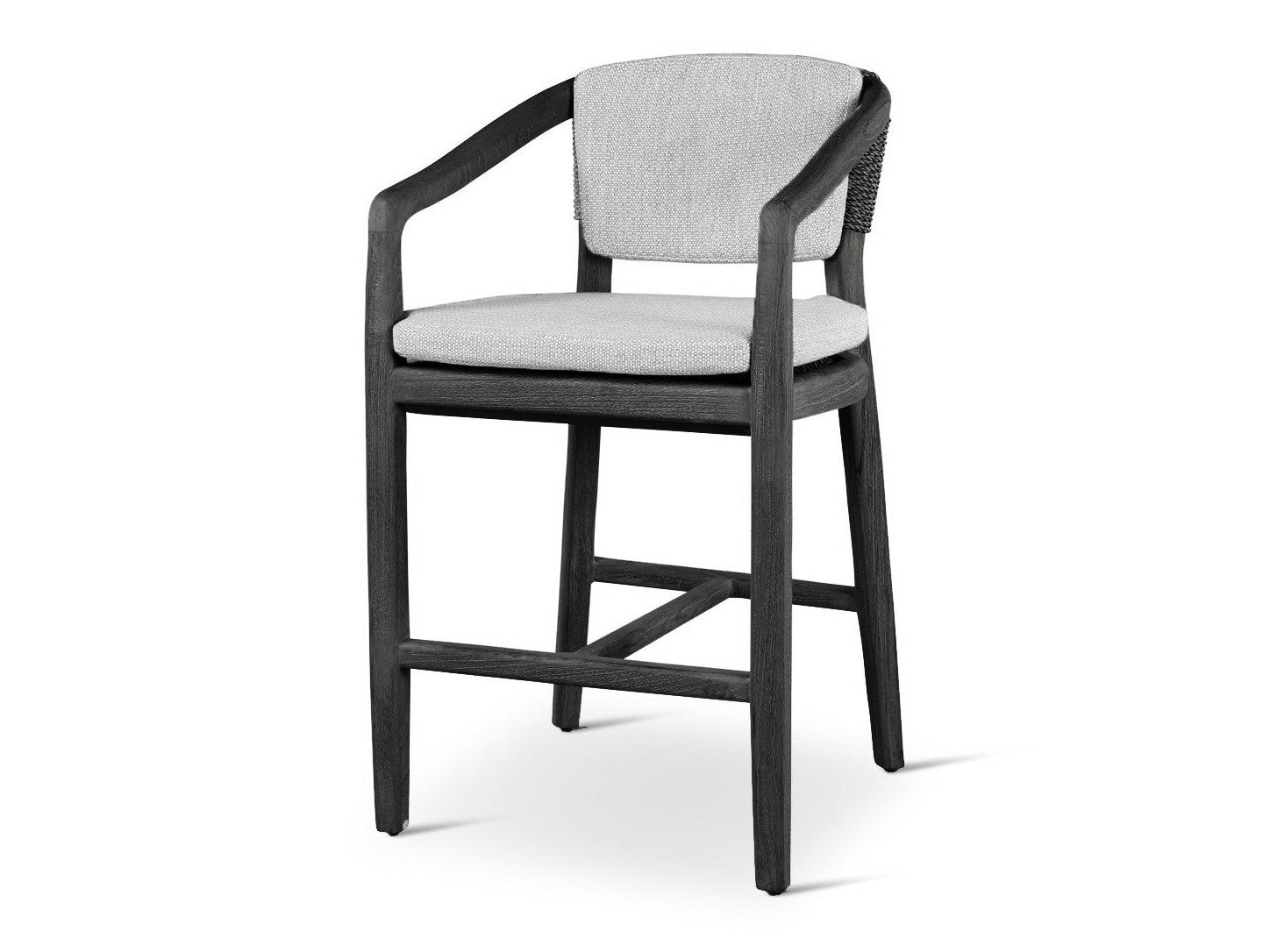 Dawn Black Outdoor Counter Stool - Ornate Home