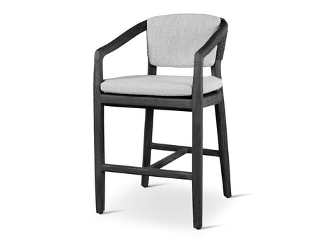 Dawn Black Outdoor Counter Stool - Ornate Home