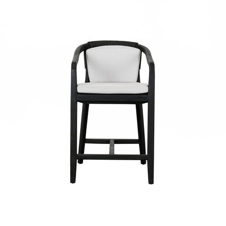 Dawn Black Outdoor Counter Stool - Ornate Home