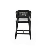 Dawn Black Outdoor Counter Stool - Ornate Home