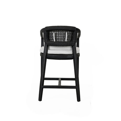 Dawn Black Outdoor Counter Stool - Ornate Home