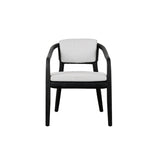 Dawn Black/White Outdoor Dining Chair - Ornate Home