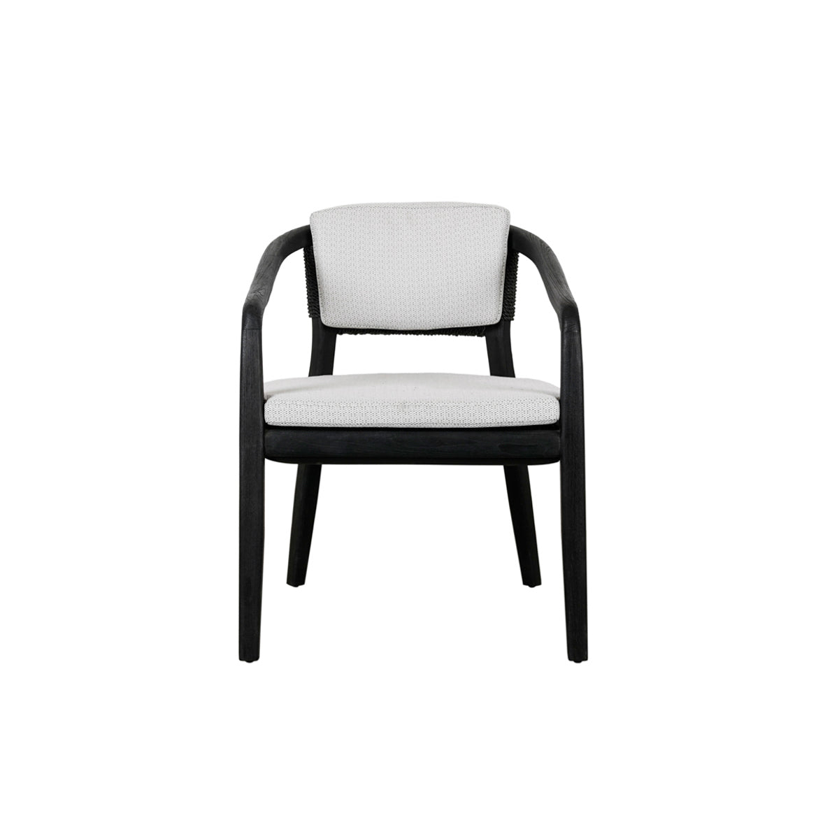 Dawn Black/White Outdoor Dining Chair - Ornate Home