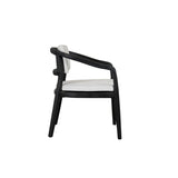 Dawn Black/White Outdoor Dining Chair - Ornate Home