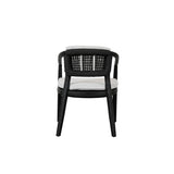 Dawn Black/White Outdoor Dining Chair - Ornate Home
