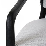 Dawn Black/White Outdoor Dining Chair - Ornate Home