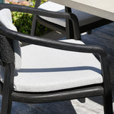 Dawn Black/White Outdoor Dining Chair - Ornate Home