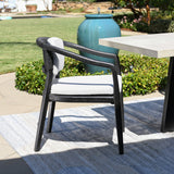 Dawn Black/White Outdoor Dining Chair - Ornate Home