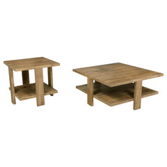 Dawn Mango Brown 2-piece Round Coffee and End Table Set - Ornate Home