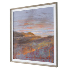 Dawn On The Hills Multicolor Framed Print - Ornate Home