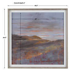 Dawn On The Hills Multicolor Framed Print - Ornate Home
