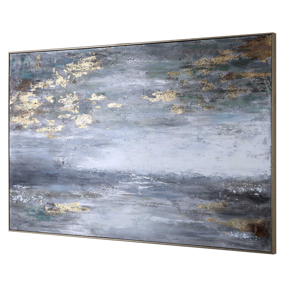 Dawn To Dusk Multicolor Hand Painted Art - Ornate Home