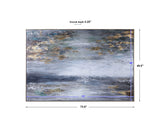 Dawn To Dusk Multicolor Hand Painted Art - Ornate Home