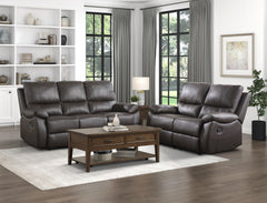 Dawson Brown Double Reclining Loveseat - Ornate Home