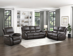 Dawson Brown Double Reclining Sofa - Ornate Home