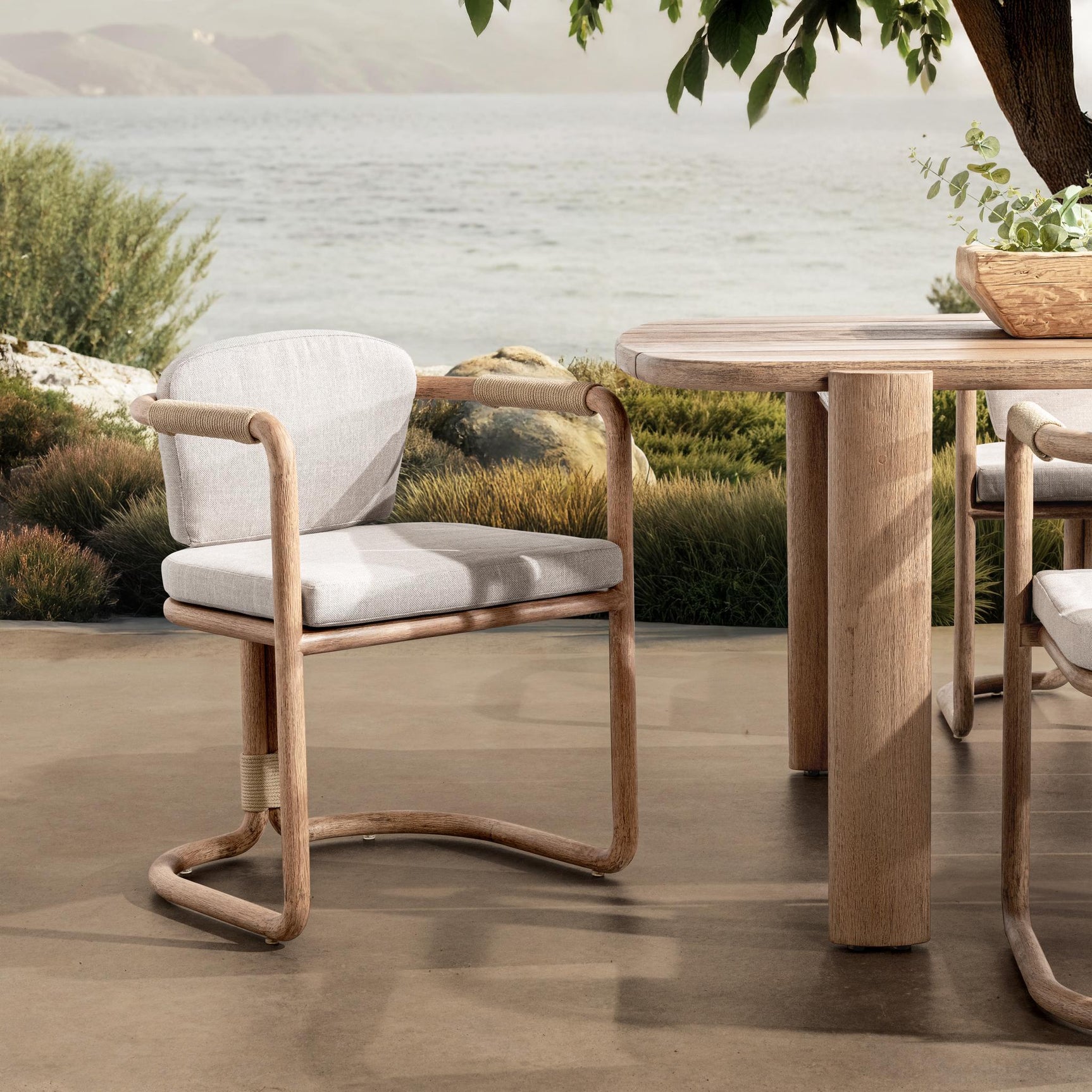 Dawson Butterscotch Outdoor Armchair - Ornate Home