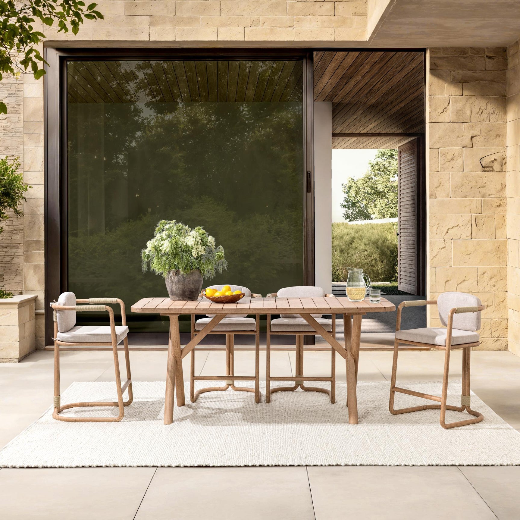 Dawson Butterscotch Outdoor Counter Table - Ornate Home