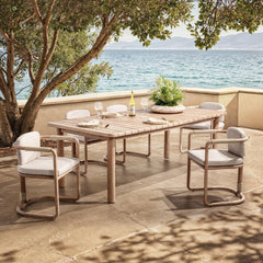 Dawson Butterscotch Outdoor Extendable Dining Table - Ornate Home
