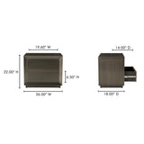 Dawson Deep Bronze Nightstand - Ornate Home