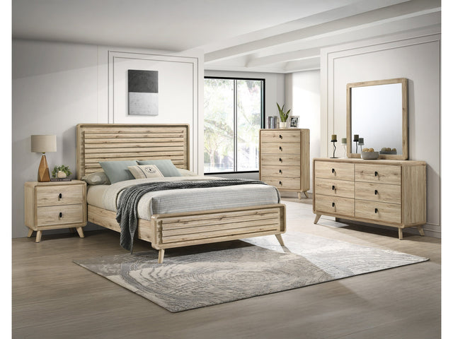 Dawson Light Brown Panel Bedroom Set - Ornate Home