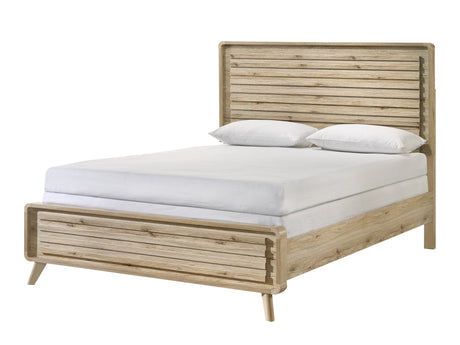 Dawson Light Brown Queen Panel Bed - Ornate Home