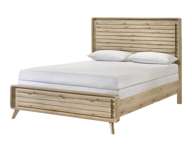 Dawson Light Brown Queen Panel Bed - Ornate Home