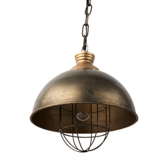 Dawson Silver Metal Dome Pendant Light - Ornate Home