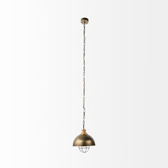 Dawson Silver Metal Dome Pendant Light - Ornate Home