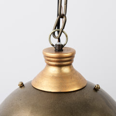 Dawson Silver Metal Dome Pendant Light - Ornate Home