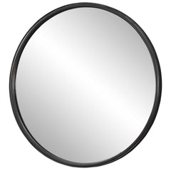 Dawsyn Black Round Mirror - Ornate Home