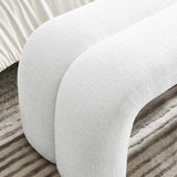 Dax Frost 50.5" Chenille Upholstered Accent Bench - Ornate Home