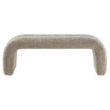 Dax Khaki 50.5" Chenille Upholstered Accent Bench - Ornate Home