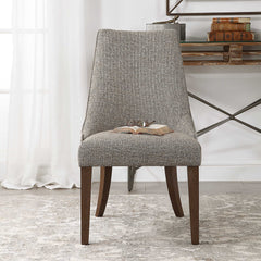 Daxton Earth Tone Brown/Gray/Woodtone Armless Chair - Ornate Home