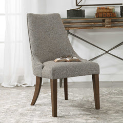 Daxton Earth Tone Brown/Gray/Woodtone Armless Chair - Ornate Home