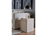 Daxton White Travertine Accent Table - Ornate Home