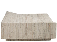 Daxton White Travertine Cocktail Table - Ornate Home