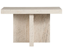 Daxton White Travertine Console Table - Ornate Home