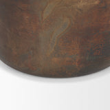 Daya Antiqued Gold Tall Metal Vase