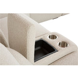 Dayana Beige Boucle Power Motion Sectional Sofa - Ornate Home